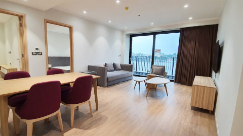 Brand new apartment for rent in Truc Bach, balcony with lake view