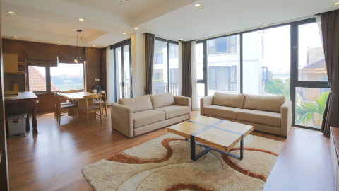Green view 03 bedrooms apartment for rent, 15 m from Westlake Hanoi