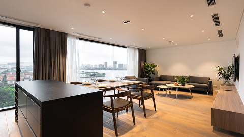 Top quality lake view 02 bedroom apartment for rent in Westlake Hanoi