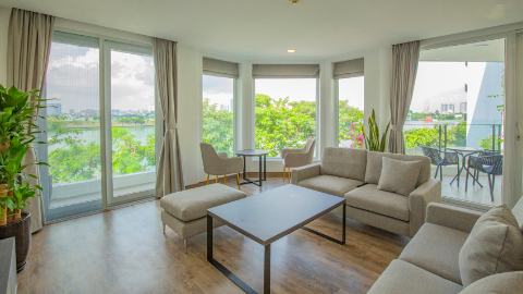 Natural light and good quality 03 bedroom apartment for rent in Tay Ho
