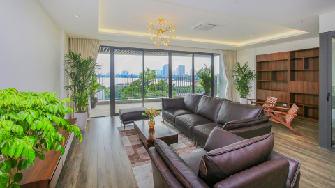 Nice balcony 03 bedroom apartment for rent in Tay Ho