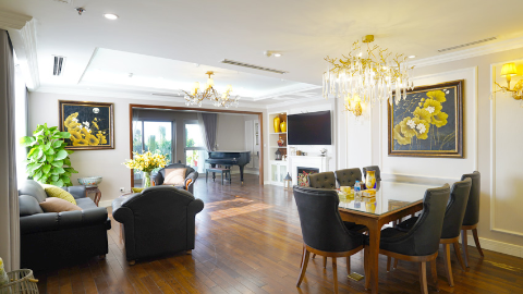 Grand 03 bedrooms apartment for rent in the top building of Hanoi