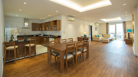 Charming balcony 3 bedroom apartment in Hoan Kiem near Opera House