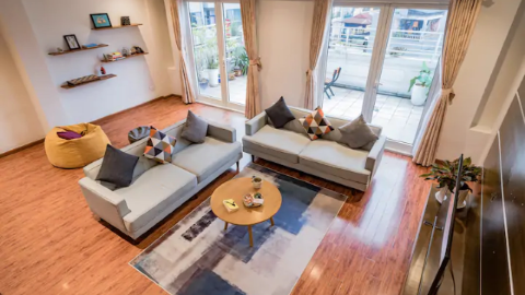 Gorgeous terrace  3 bedroom duplex for rent in Hoan Kiem