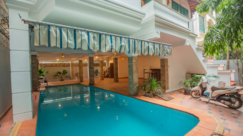 Swimming Pool  and garden 05 bedroom villa for rent in Tay Ho