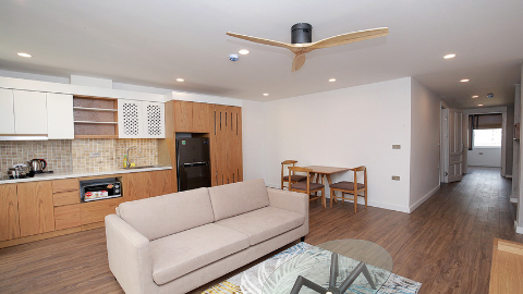 Japanese-style 1 bedroom apartment in Truc Bach for rent