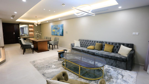 Dleroi Solei with modern design 03 bedroom apartment for rent in Tay Ho