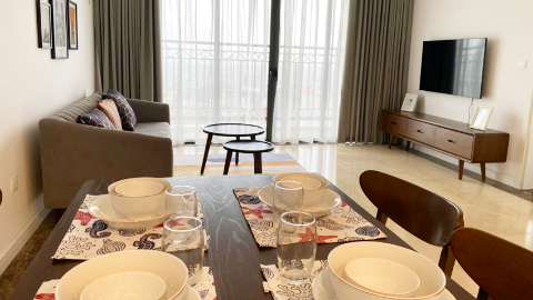 Modern 02 bedroom apartment for rent at Dleroi Solei Tay Ho