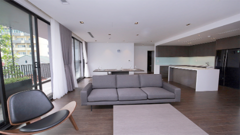 Lakeview and balcony 03 bedroom apartment for rent in Tay Ho