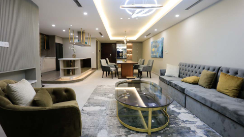 Modern design and big size 2 bedroom apartment for rent at Dleroi Solei