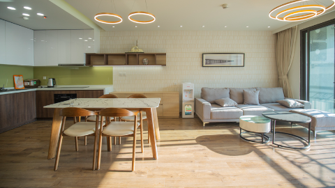Open view quality 2 bedroom apartment in Dle Roi Soleil Xuan Dieu, Tay Ho