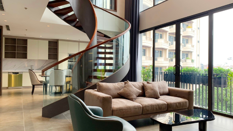 Luxury and smart design with duplex 03 bedroom apartment for rent in Tay Ho