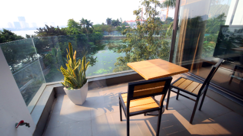 Lakview with nice balcony 02 bedroom apartment for rent in Tay Ho, Westlake