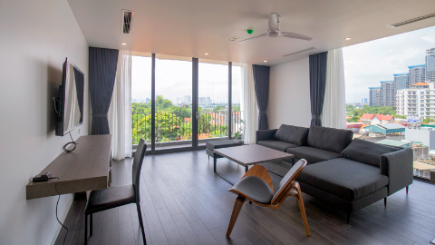 Modern concept with lakeview 03 bedroom apartment for rent in Tay Ho West lake