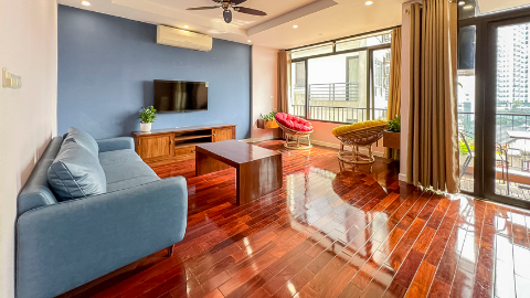 Duplex & nice view 03 bedroom apartment for rent in Tay Ho