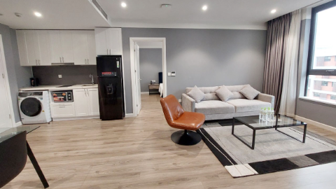Simple style with modern design 03 bedroom apartment for rent in Thuy Khue West lake