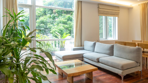 Big terrace with green view 02 bedroom apartment for rent in Tay Ho, West lake