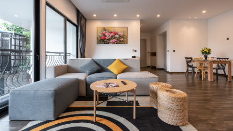 Brandnew with good space 02 bedroom apartment for rent in Tu Ho west lake