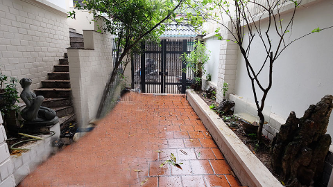 Garden with outdoor space 03 bedroom house for rent in Tay Ho West lake