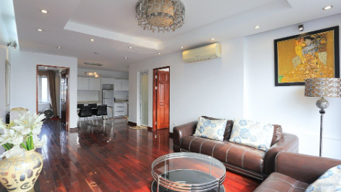 Serviced 2 bedroom apartment in To Ngoc Van for rent