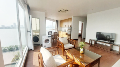 Lakeview with rooftop 02 bedroom apartment for rent in Tay Ho West lake