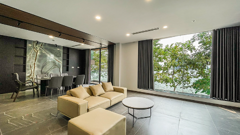 Outstanding 2 bedroom Lake view duplex in Nhat Chieu for rent