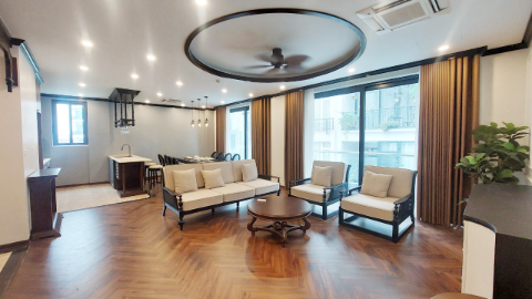 Brandnew with indochina style 03 bedroom apartment for rent in Tay Ho West lake