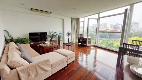 Lakeview with plenty of daylight 02 bedroom apartment for rent in Truc Bach