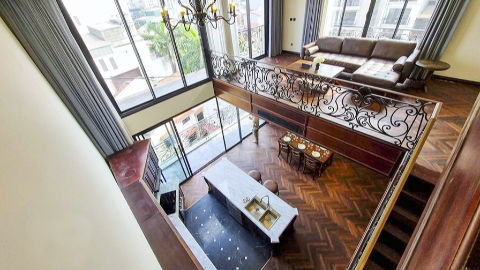 Duplex style with balcony 03 bedroom apartment for rent in Tay Ho West lake