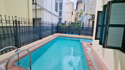 Swimming pool with garden 05 bedroom house for rent in Tay Ho West lake