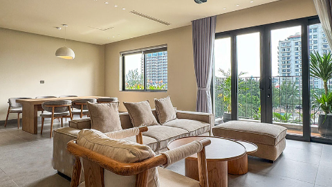 Duplex style with modern design 03 bedroom apartment for rent in Tay Ho West lake