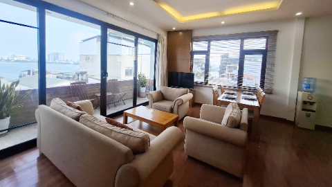 Lakeview with balcony 02 bedroom apartment for rent in Tay Ho West lake
