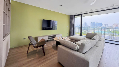 Brandnew with balcony 02 bedroom apartment for rent in Tay Ho West lake