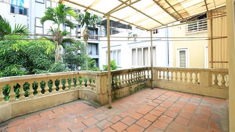 Garden & front yard 04 bedroom house for rent in To Ngoc Van, Tay Ho
