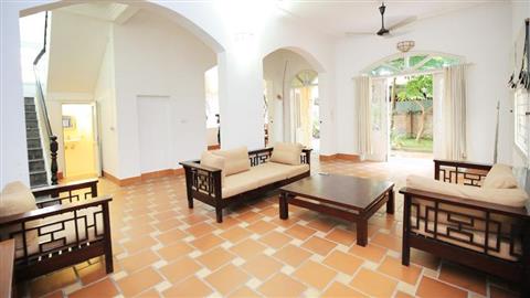 Garden & front yard 04 bedroom house for rent in To Ngoc Van, Tay Ho