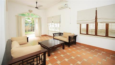 Garden & front yard 04 bedroom house for rent in To Ngoc Van, Tay Ho