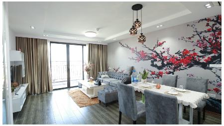 Dleroi solei project, high floor with luxury style design 2 bedroom apartment for rent