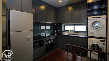 The kitchen with Built-in Oven