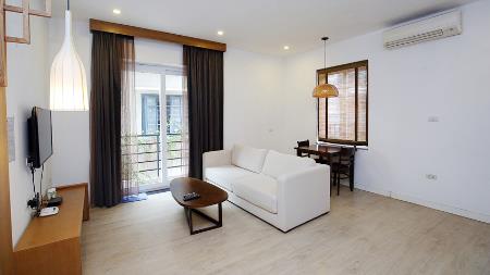 Bright One bedroom apartment for rent in To ngoc van, car access