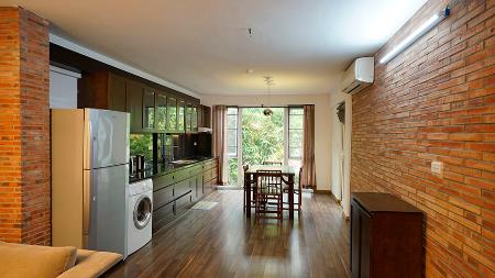 Spacious 01 bedroom apartment for rent in Tay Ho, green view