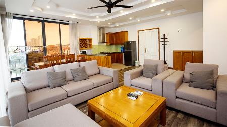 Bright 03 bedroom apartment with size 175 sqm for rent in Tay Ho