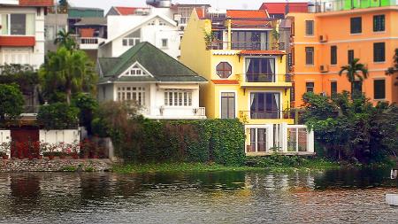 Lakview & outside space 04 bedroom house for rent in Tu Hoa