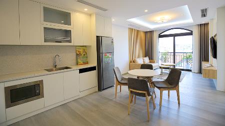 Quality 02 bedroom apartments rent in Tay Ho, street view and car access