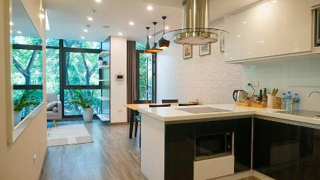 Modern quality 01 bedroom apartment in Truc Bach, facing to the lake
