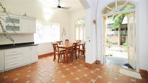 Garden & front yard 04 bedroom house for rent in To Ngoc Van, Tay Ho