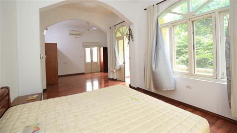 Garden & front yard 04 bedroom house for rent in To Ngoc Van, Tay Ho