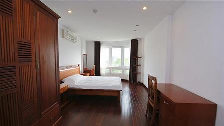 Master bedroom has lake view