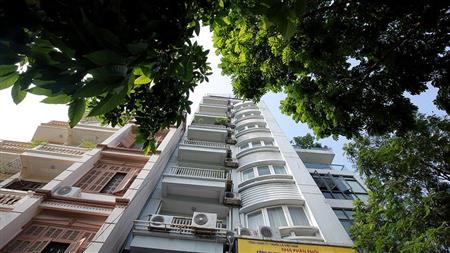 Outside building